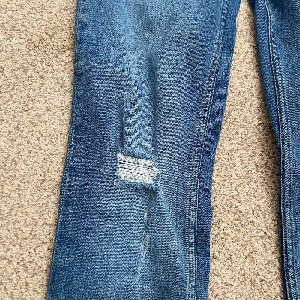 Like New Free People Fringe Ankle Jeans - Picture 3 of 8